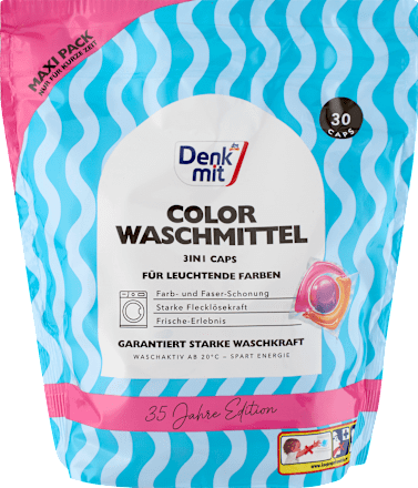 Colorwaschmittel Caps 3in1 Maxipack, 30 Wl Denkmit