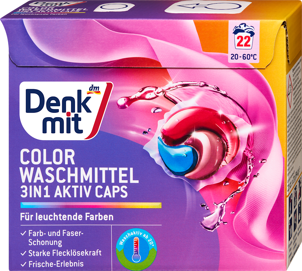 Colorwaschmittel portioniert, 22 Wl