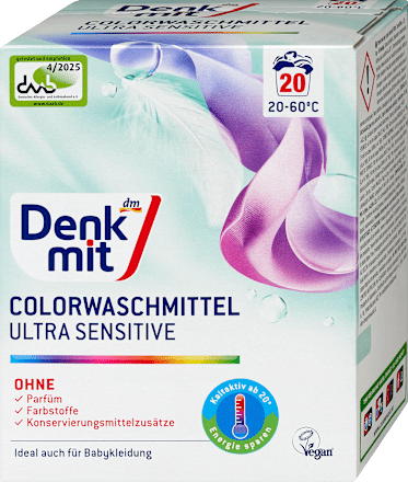 Kleurwaspoeder Ultra Sensitive, 20 Wl
