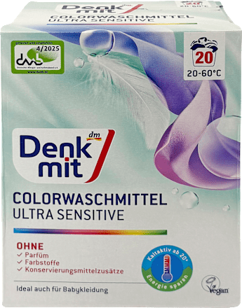 Colorwaschmittel Pulver Ultra Sensitiv, 20 Wl