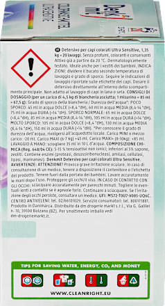 Kleurwaspoeder Ultra Sensitive, 20 Wl