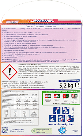 Colorwaschmittel Pulver, 80 Wl Denkmit