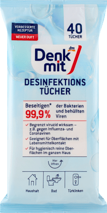 Desinfektionstücher für Flächen, 40 St