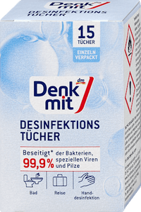 Desinfektionstücher, Reisegröße, 15 St