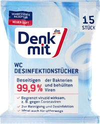 Desinfektionstücher WC, Reisegröße, 15 St