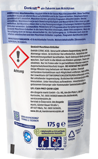 Ontkalker voor wasmachines en vaatwassers, 175 g