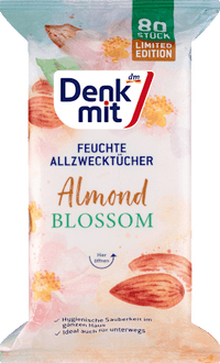 Feuchte Allzwecktücher Almond Blossom, 80 St