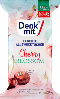 Feuchte Allzwecktücher Cherry Blossom, 80 St