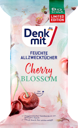 Denkmit Feuchte Allzwecktücher Cherry Blossom, 80 St