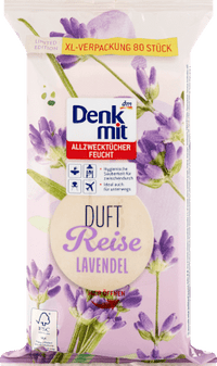 Feuchte Allzwecktücher Lavendel, 80 St Denkmit