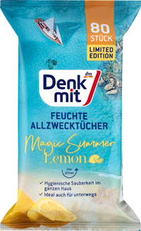 Feuchte Allzwecktücher Lemon, 80 St Denkmit