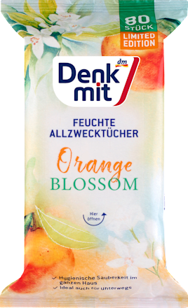 Feuchte Allzwecktücher Orange Blossom, 80 St