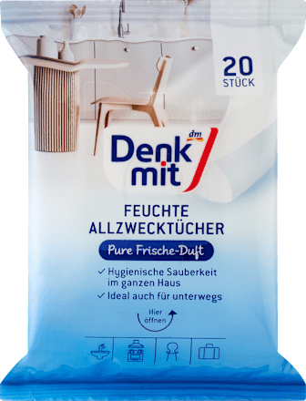 Feuchte Allzwecktücher Pure Frische, Reisegröße, 20 St