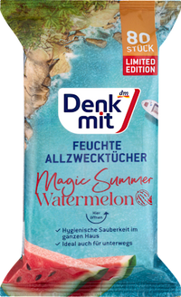 Feuchte Allzwecktücher Watermelon, 80 St Denkmit