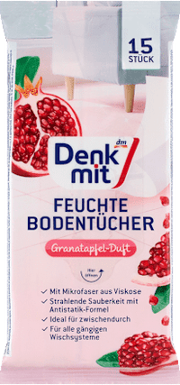 Denkmit Vochtige Vloerdoekjes Granaatappel, 15 stuks