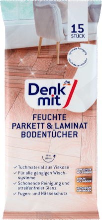 Feuchte Bodentücher Parkett & Laminat, 15 St