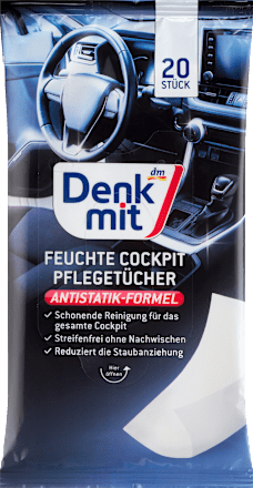 Feuchte Reinigungstücher für Autopflege, 20 St Denkmit