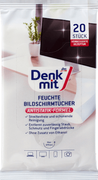 Feuchte Reinigungstücher für Bildschirm, 20 St