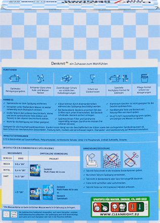 Geschirrspülmittel-Tabs Multi-Power (40+5 Gratis), 45 St Denkmit