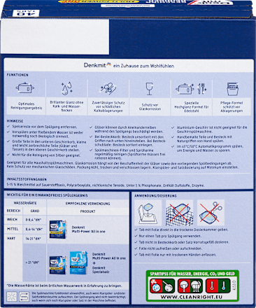 Multi-Power afwastabletten, 40 stuks