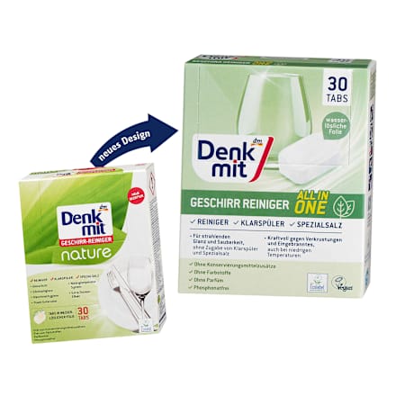 Geschirrspülmittel-Tabs nat, 30 St Denkmit