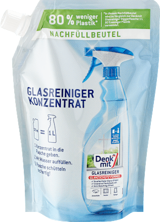 Denkmit Glasreiniger Konzentrat Nachfüllpack, 333 ml