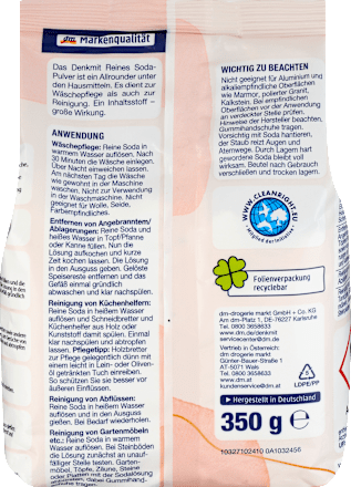 Reines Sodapulver, 350 g Denkmit