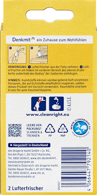 Spülmaschinen-Deo Zitronen-Frische, 2 St Denkmit