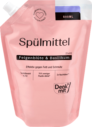 Spülmittel Feigenblüte & Basilikum Nachfüllbeutel, 600 ml