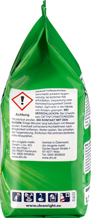 Vollwaschmittel Pulver für strahlendes Weiß, 20 Wl Denkmit