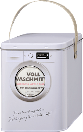 Vollwaschmittel Pulver Jasmine & Apple Blossom mit Metallbox Gratis, 20 Wl Denkmit