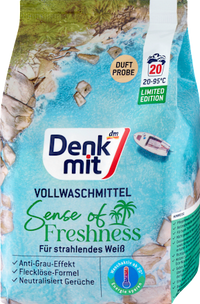 Vollwaschmittel Pulver Sense of Freshness, 20 Wl Denkmit