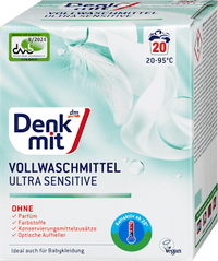 Vollwaschmittel Pulver Ultra Sensitive, 20 Wl