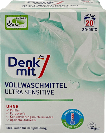 Vollwaschmittel Pulver Ultra Sensitive, 20 Wl