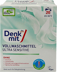 Vollwaschmittel Pulver Ultra Sensitive, 20 Wl