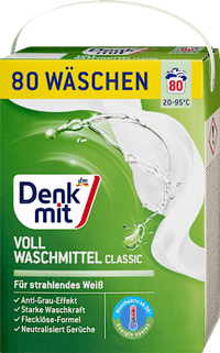 Vollwaschmittel Pulver, 80 Wl Denkmit