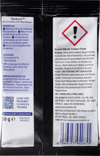 Wäsche schwarz Pulver, 50 g