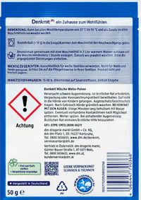Wäsche Weiß Pulver, 50 g