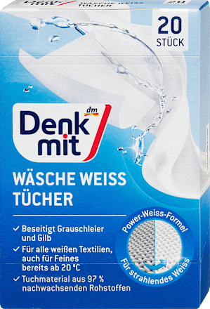 Wäsche Weiß Tücher, 20 St