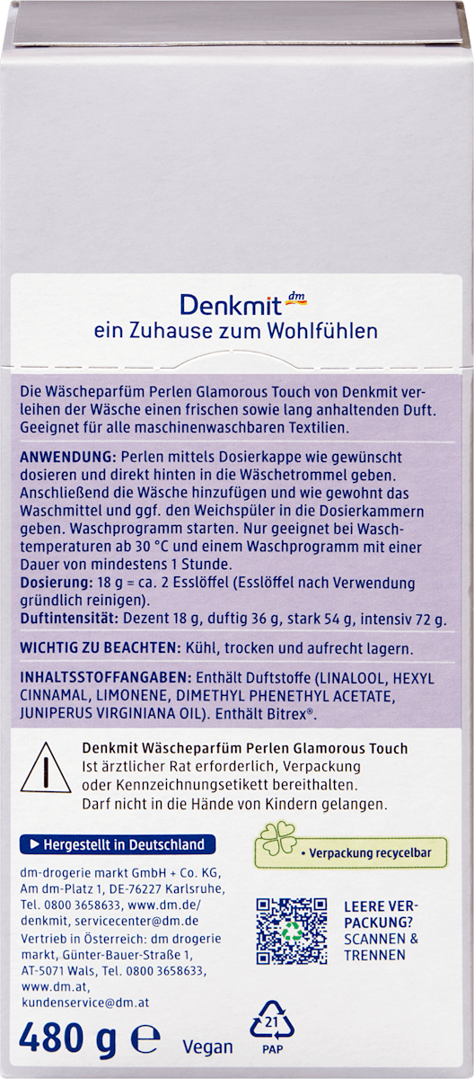Denkmit Wäscheparfüm Perlen Glamorous Touch, 480 g