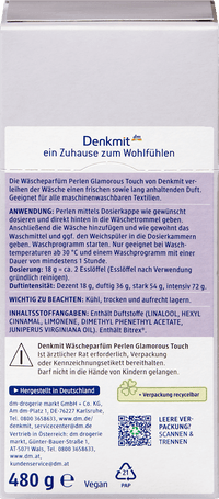 Denkmit Wäscheparfüm Perlen Glamorous Touch, 480 g