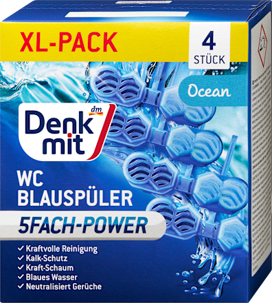 WC-Blauspüler Ocean, 4 St