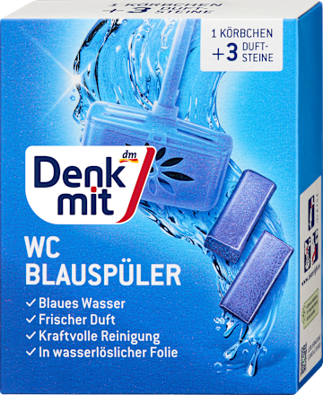 Toilet blauw spoelsysteem, 3 stuks