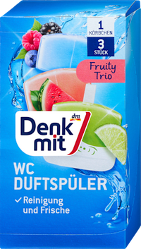 Toiletverfrisser Fruity Trio, 3 stuks
