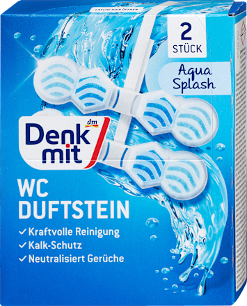 Toiletgeursteen Aqua Splash, 2 stuks