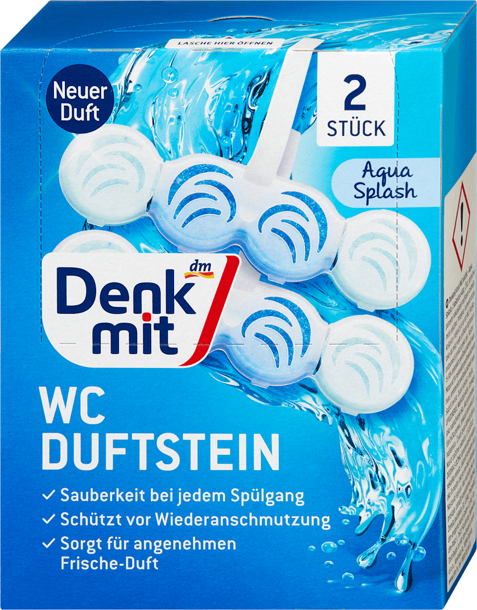 Denkmit WC Duftstein Aqua Splash, 2 St