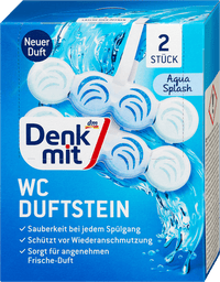 Denkmit WC Duftstein Aqua Splash, 2 St