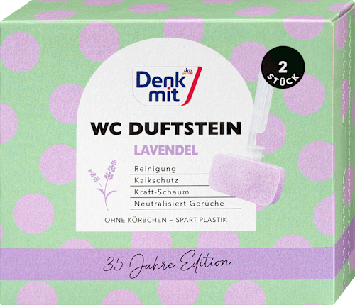 WC Duftstein Lavendel, 2 St Denkmit