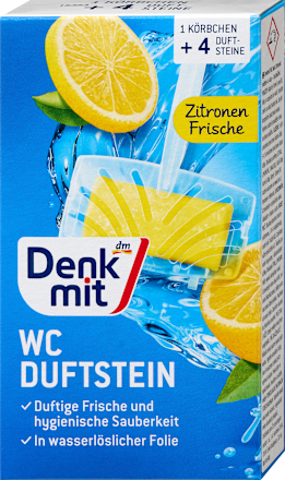 Toiletgeursteen citroenfrisheid, 4 stuks
