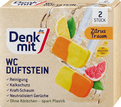 WC Duftstein Zitrustraum, 2 St